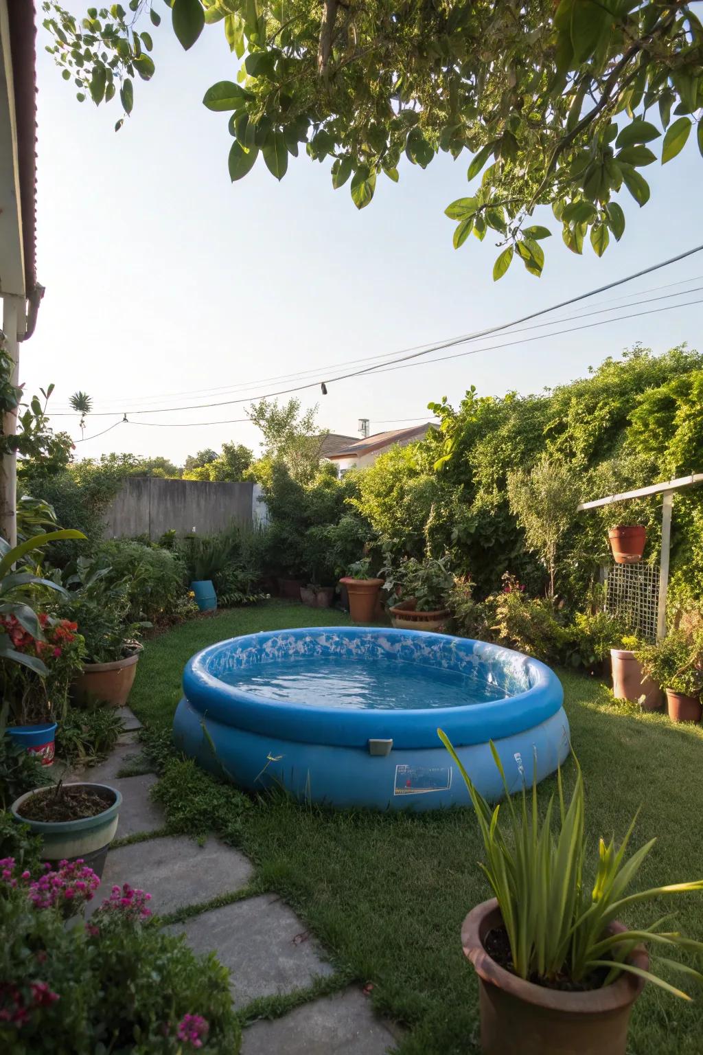 A lush haven where the garden and poolside meet.