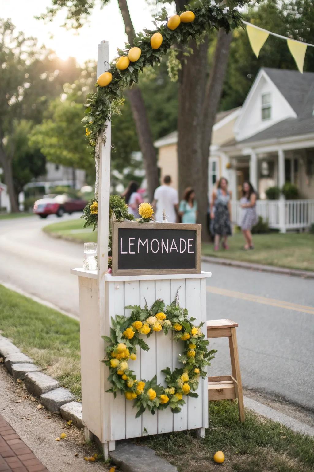 A citrus ring adds a creative and welcoming touch.