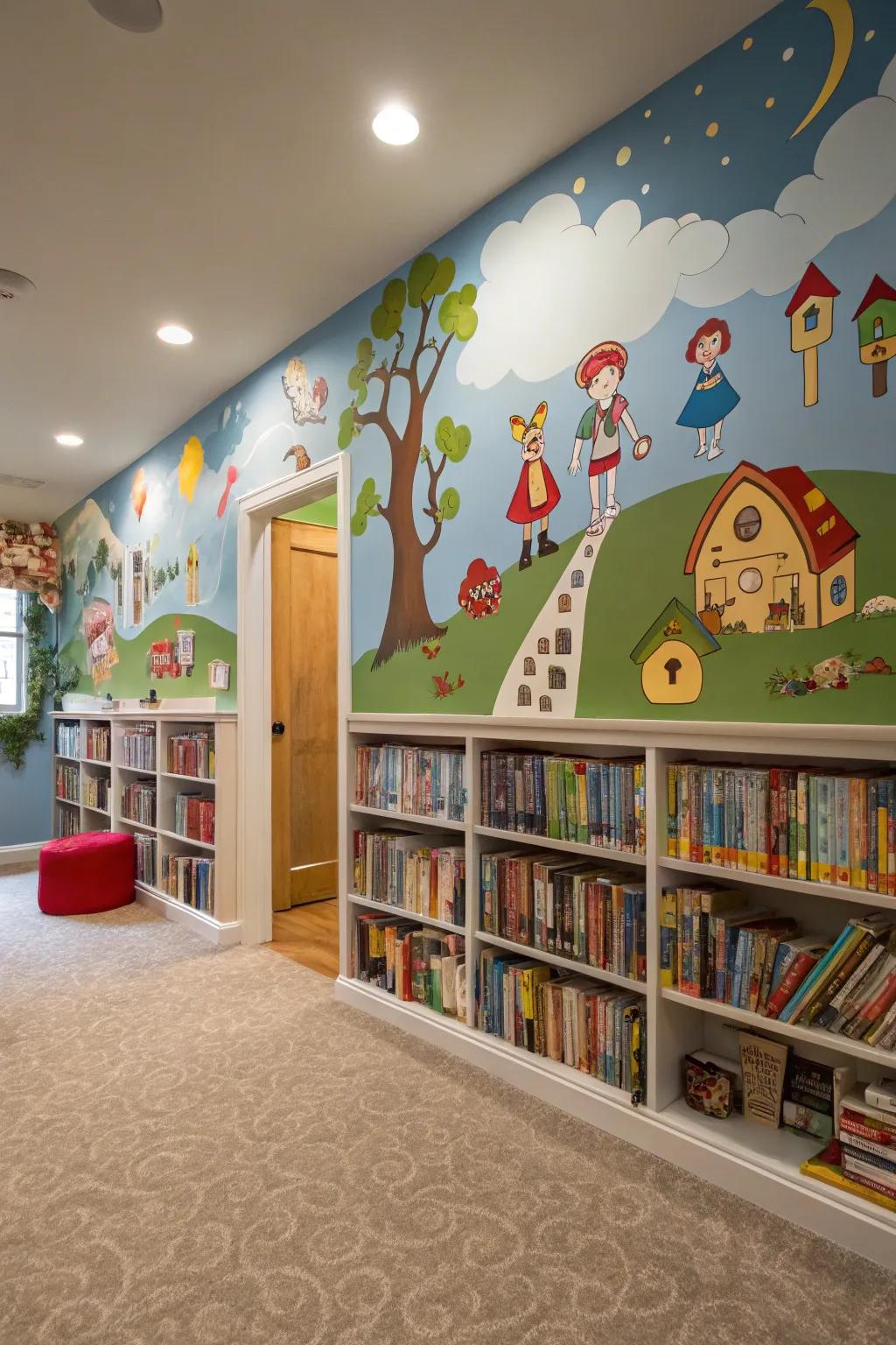 Drawing scenes can inject fun and whimsy into your library.