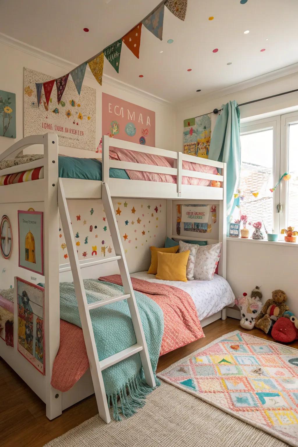 Themed designs create a playful and imaginative space for kids.