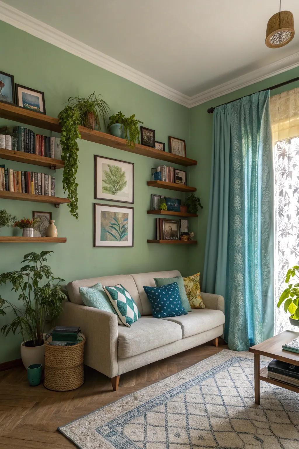 Nature-roused tints bring serenity and quietness to your residing space.