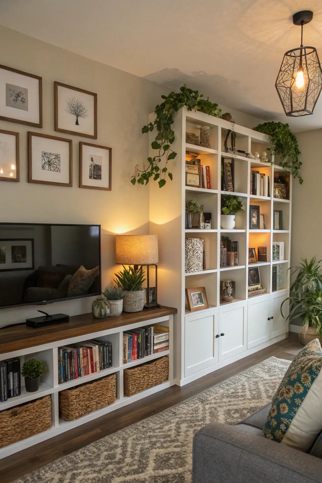 Append profundity with drifting cubby ledges.