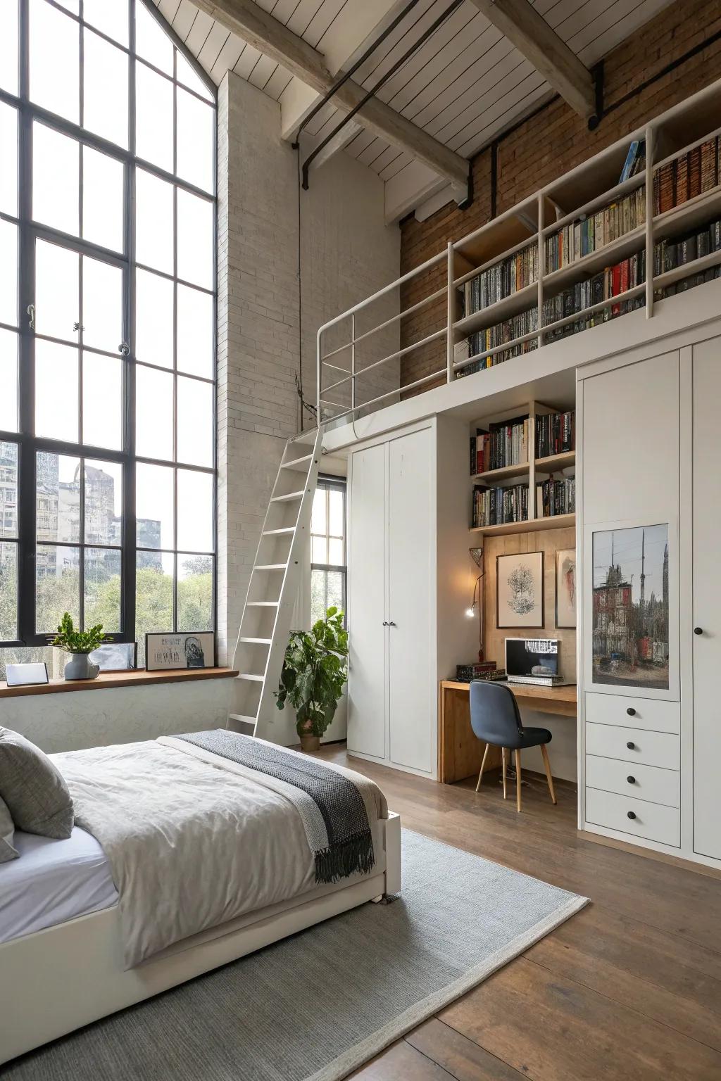 Maintain orderliness through integrated storage.