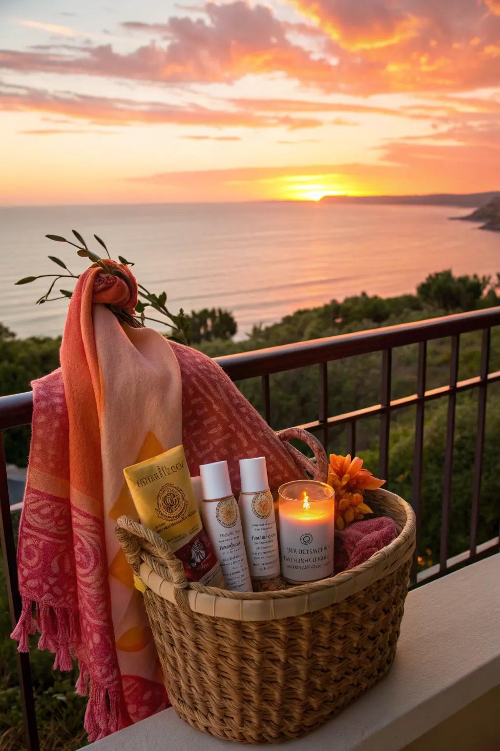 Sunset Sonata: A vibrant and uplifting spa adventure.
