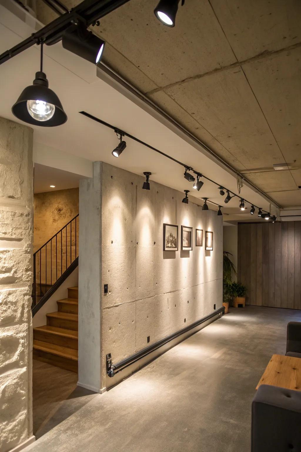 Lights that are low-profile sustain the ceiling feeling open.