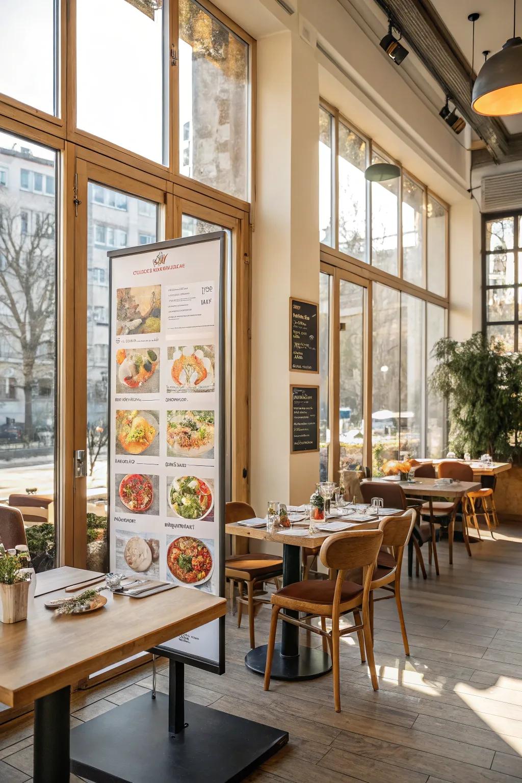 Entice with vibrant food imagery on your menu.