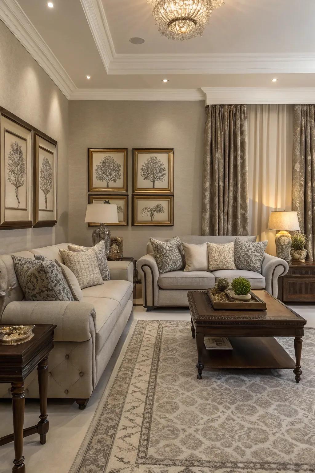 Symmetrical layouts offer a sense of order and balance.