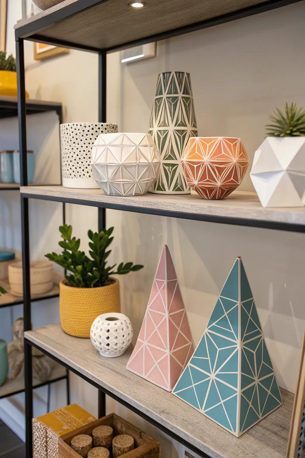 Introduce a modern touch with regular forms.