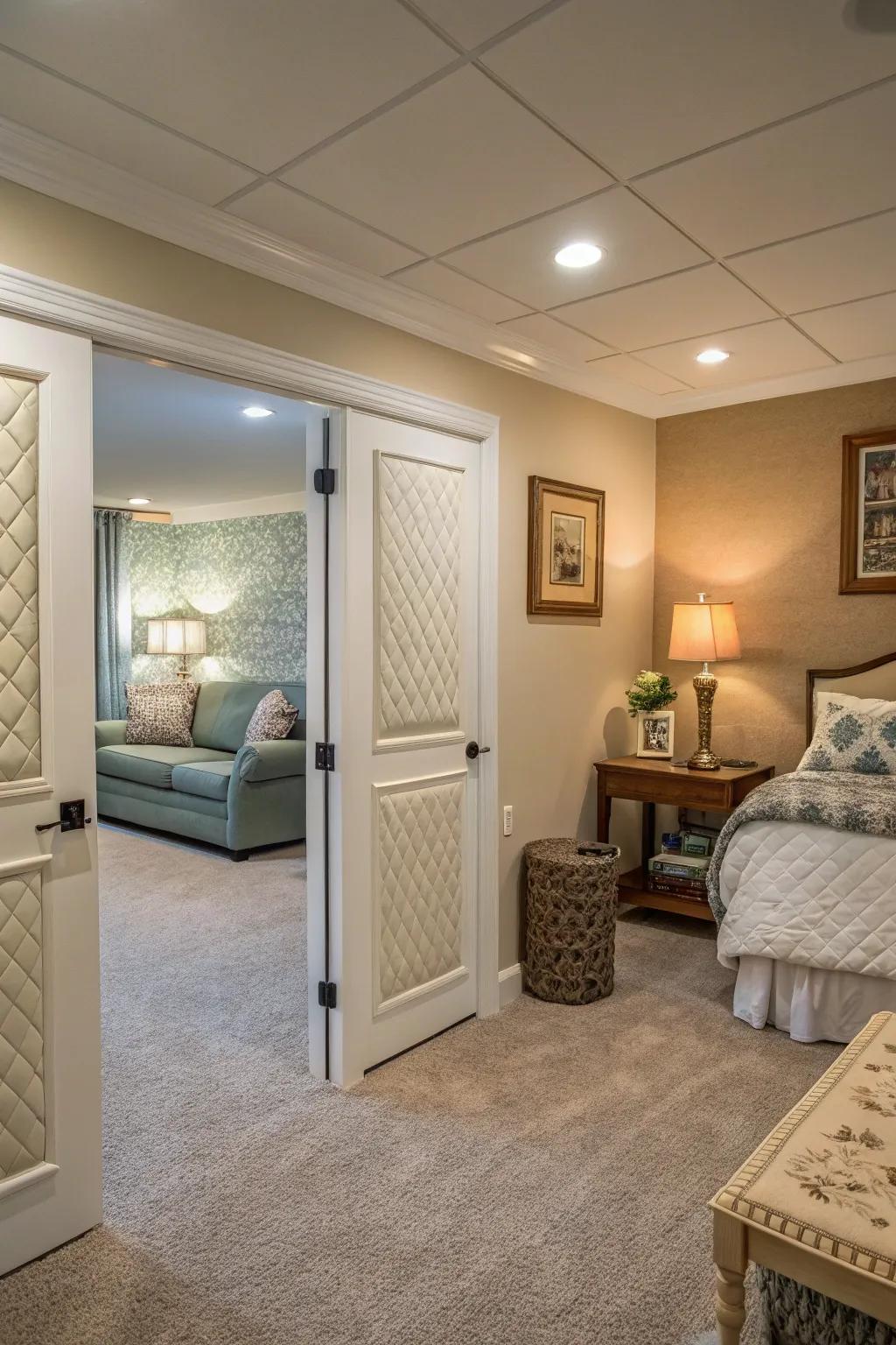 Blocking sound to ensure peace and quiet.