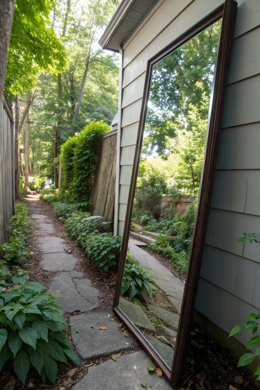 Reflectors can fabricate the semblance of a greater space.