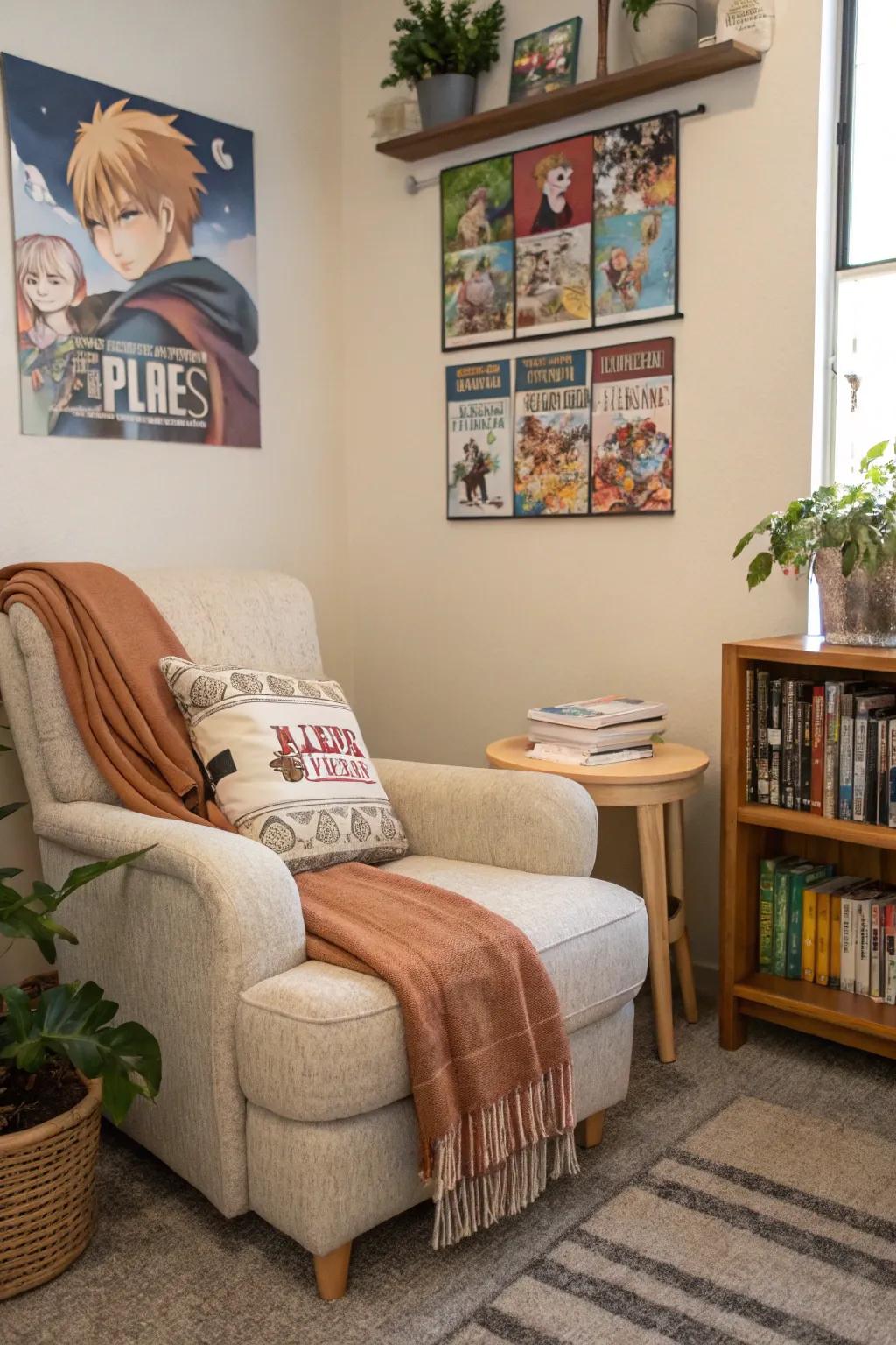 A reading space is a must-have for manga enthusiasts.