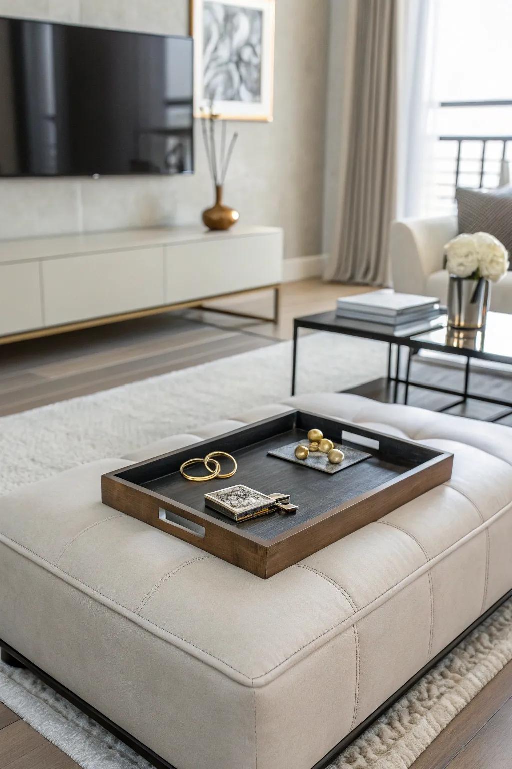 Embrace plainness for a sophisticated touch.