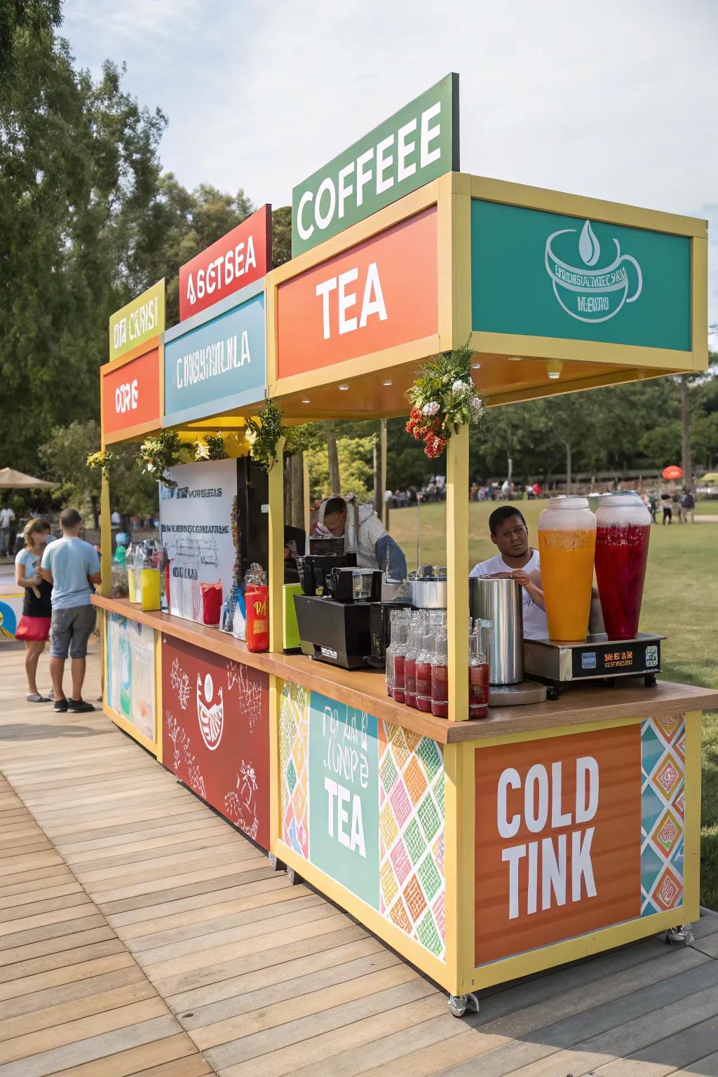 A versatile beverage station offering a range of drink choices.