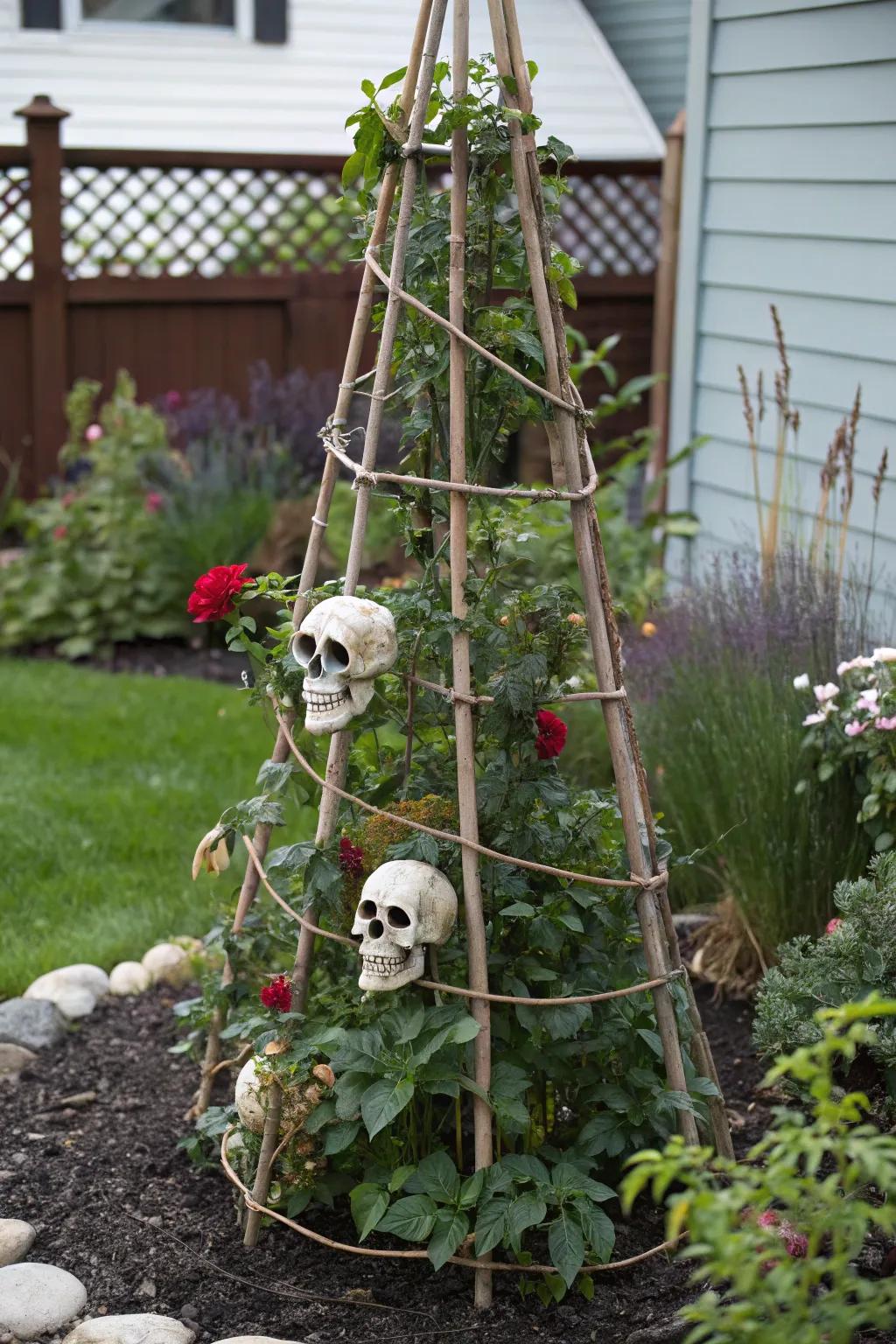 A chilling skeletal tree to impart a spooky vibe to your lawn.