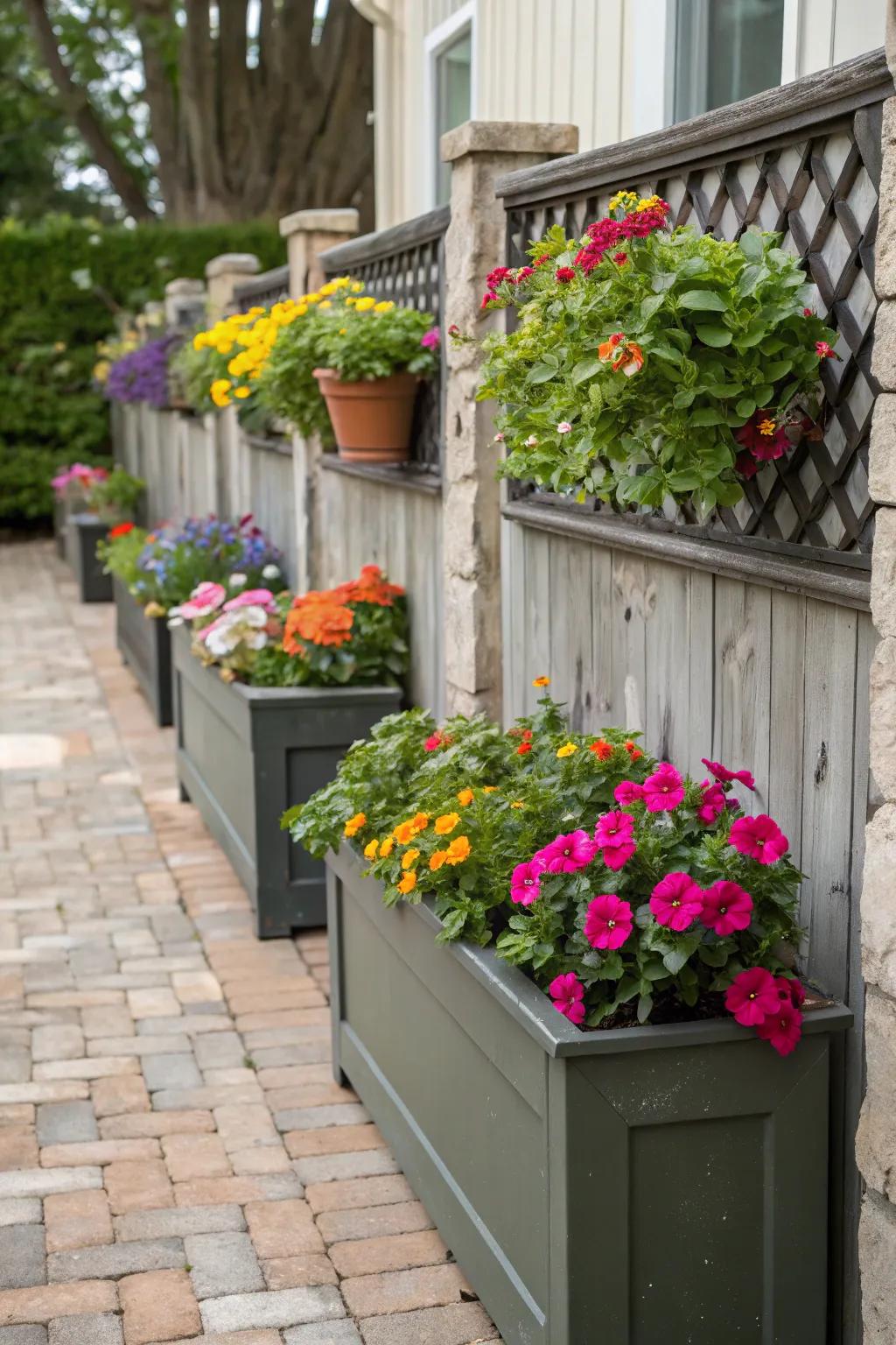 Frame your flora using stylish shadow box vessels.