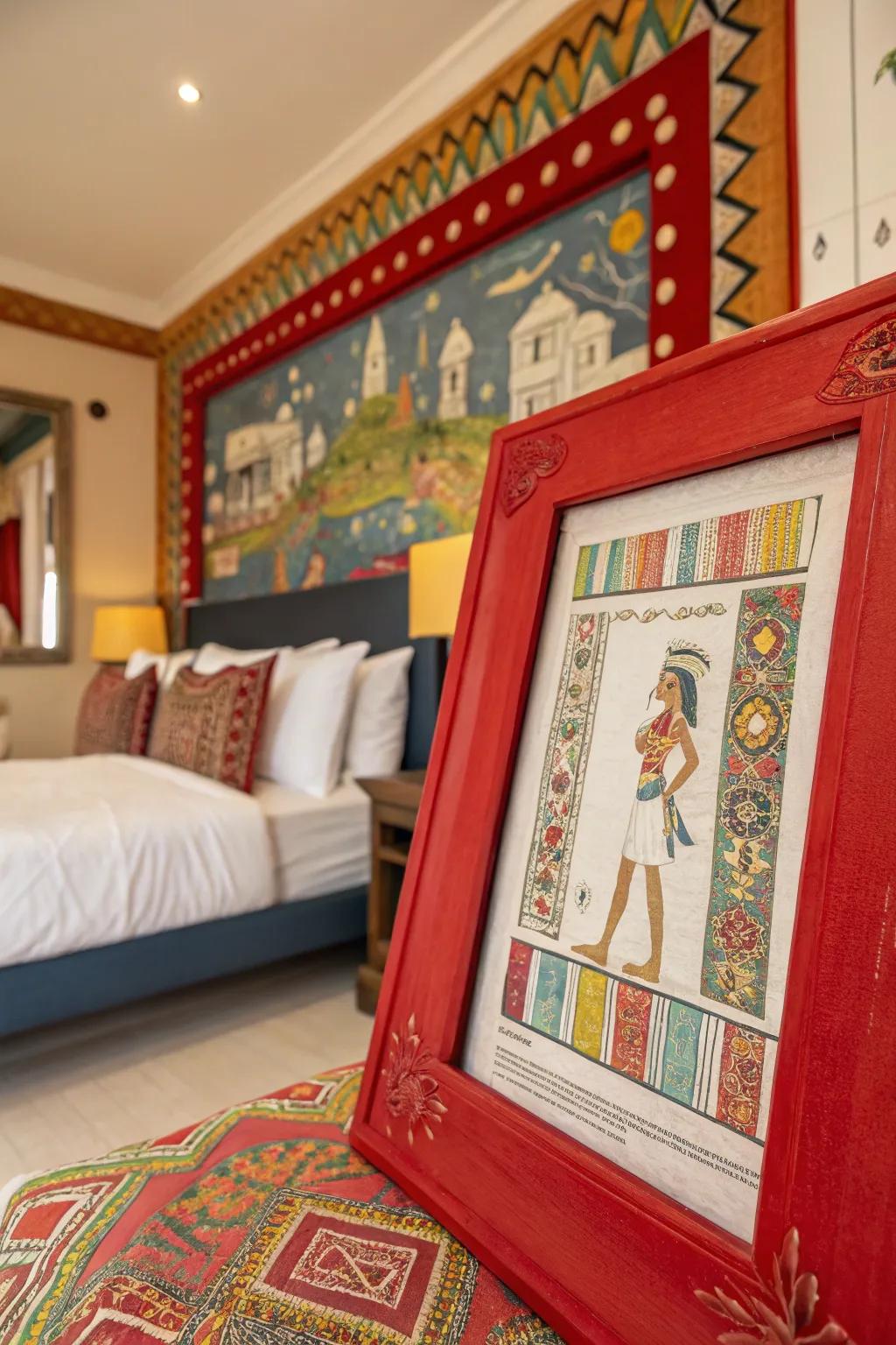 Bright frames create an amazing contrast.