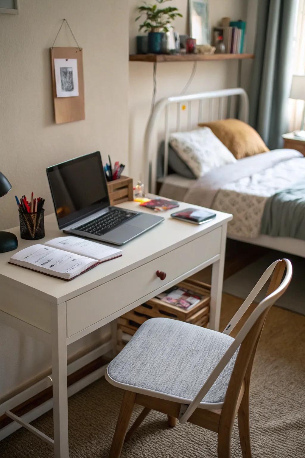 A functional work zone for bespoke projects.