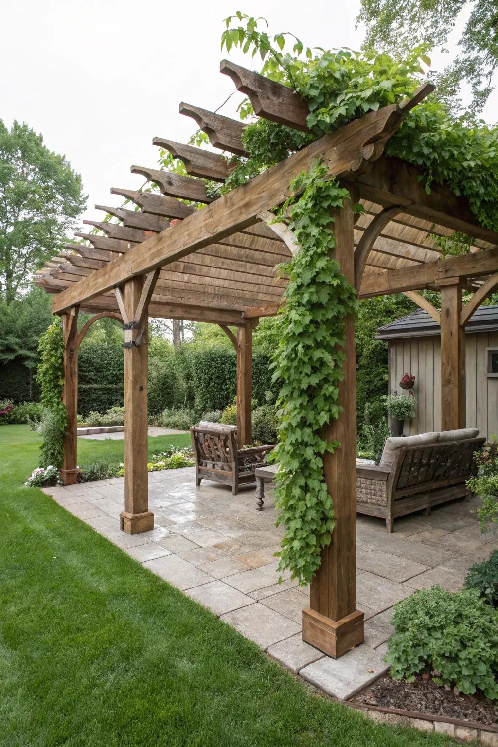 Roble timber shelters impart opulence and toughness.