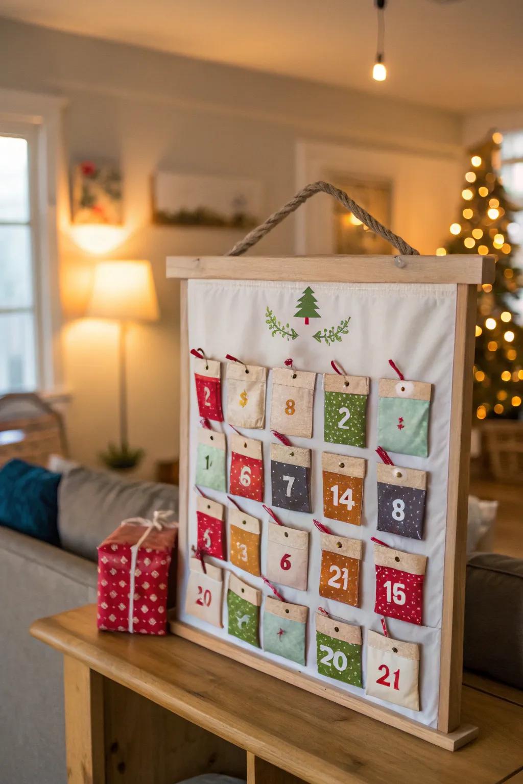 Make a DIY countdown calendar to give daily holiday cheer to your holiday season.