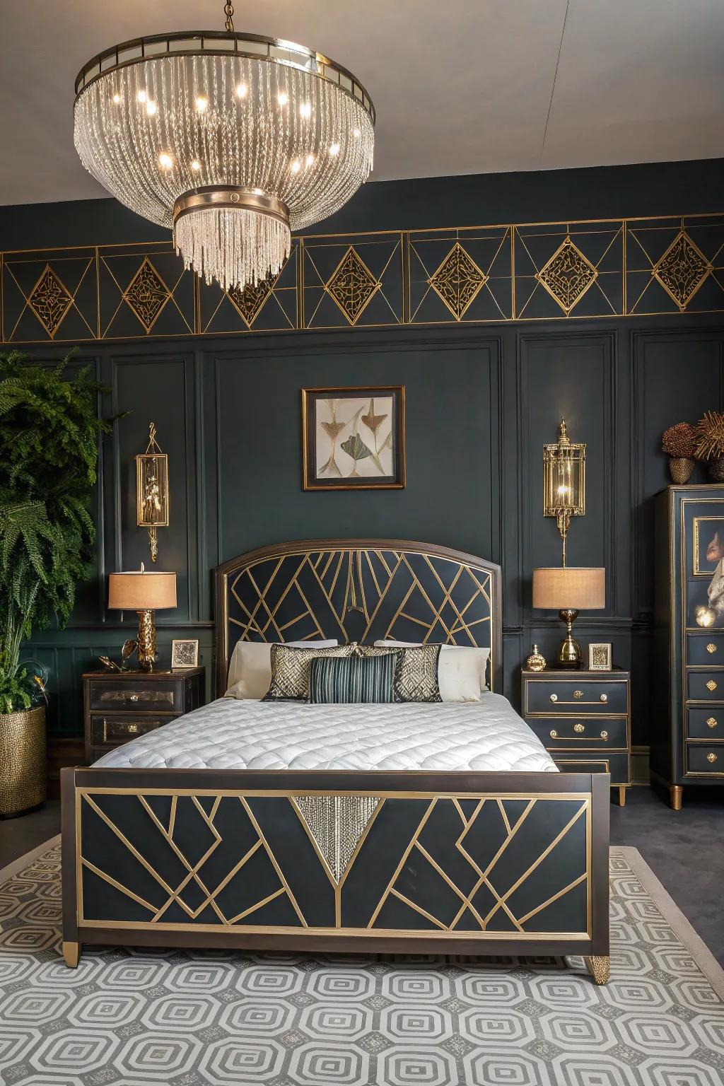 Deco era beds bring old elegance to modern spaces.