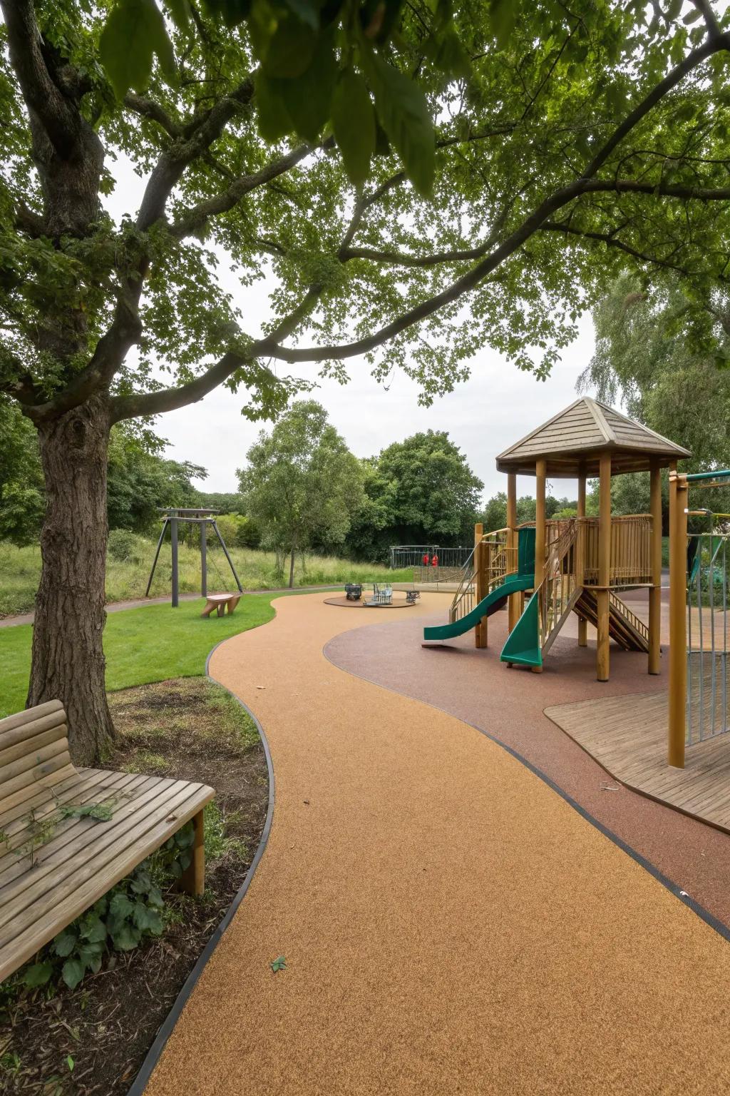 SpringStep cork flooring provides a resilient and natural play surface.