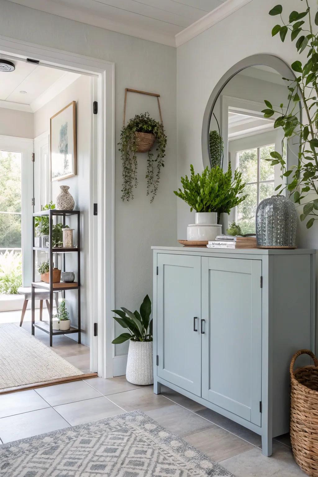 Ice gray gives off a modern, crisp ambiance.