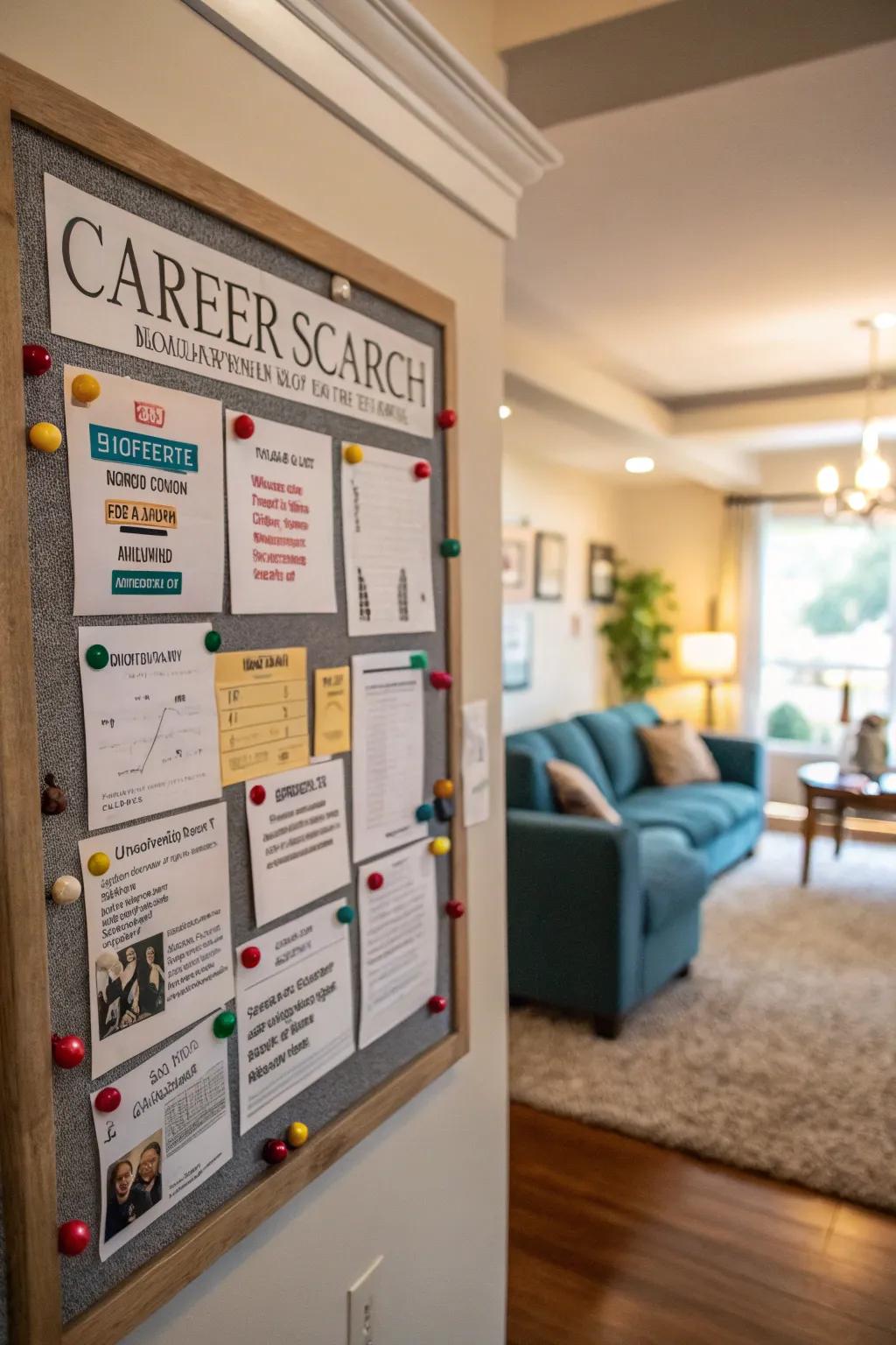 A board offering career enhancement and professional advice.