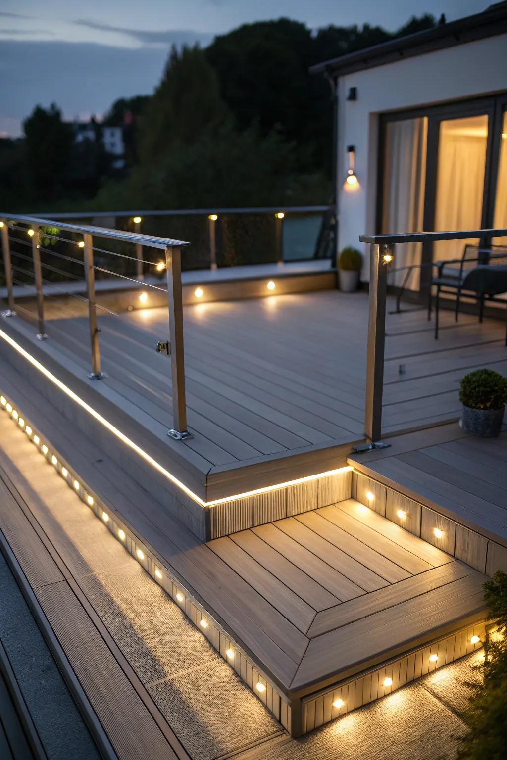Elevate your deck with innovative illumination.