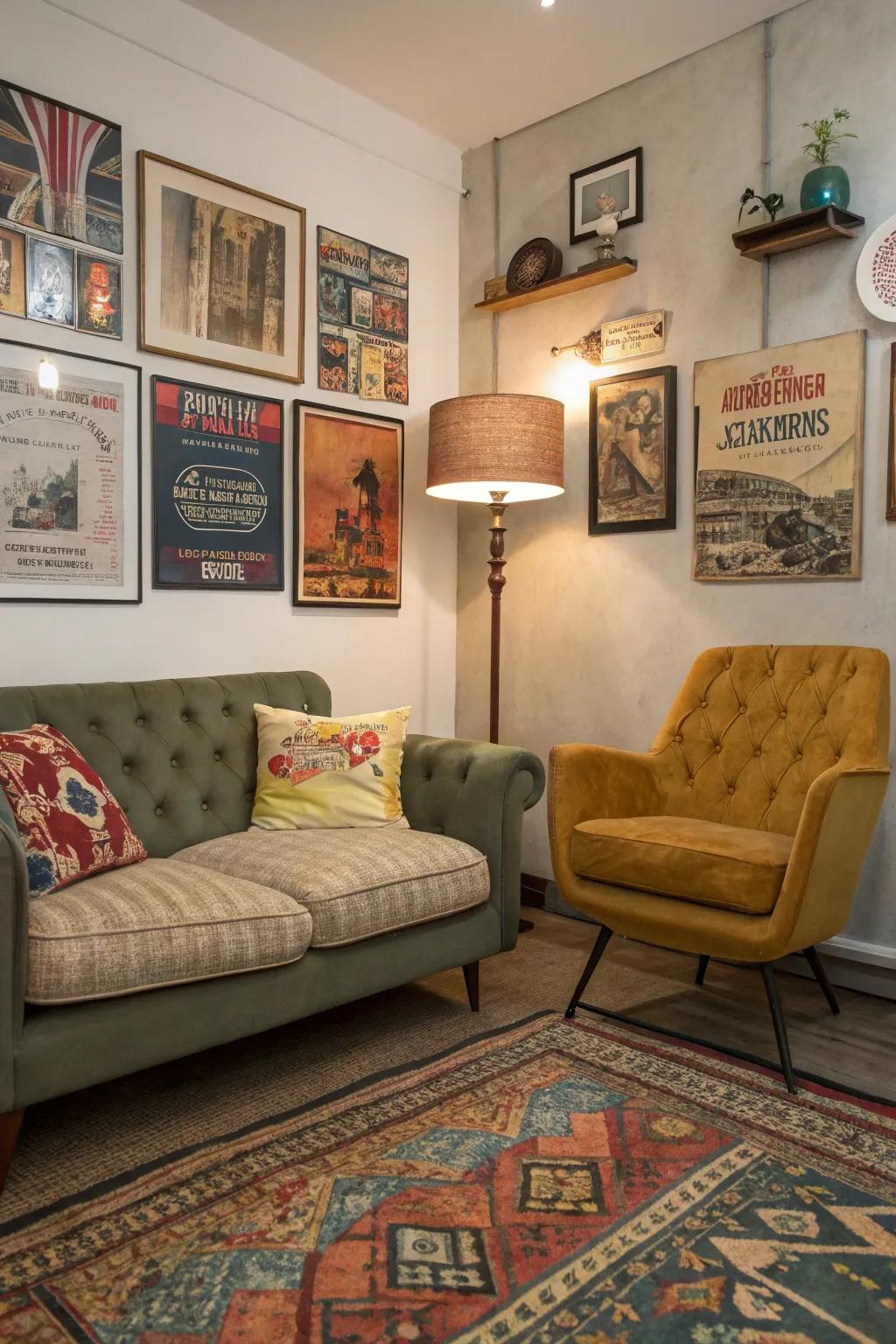 Express your style with a varied mix of decor elements.