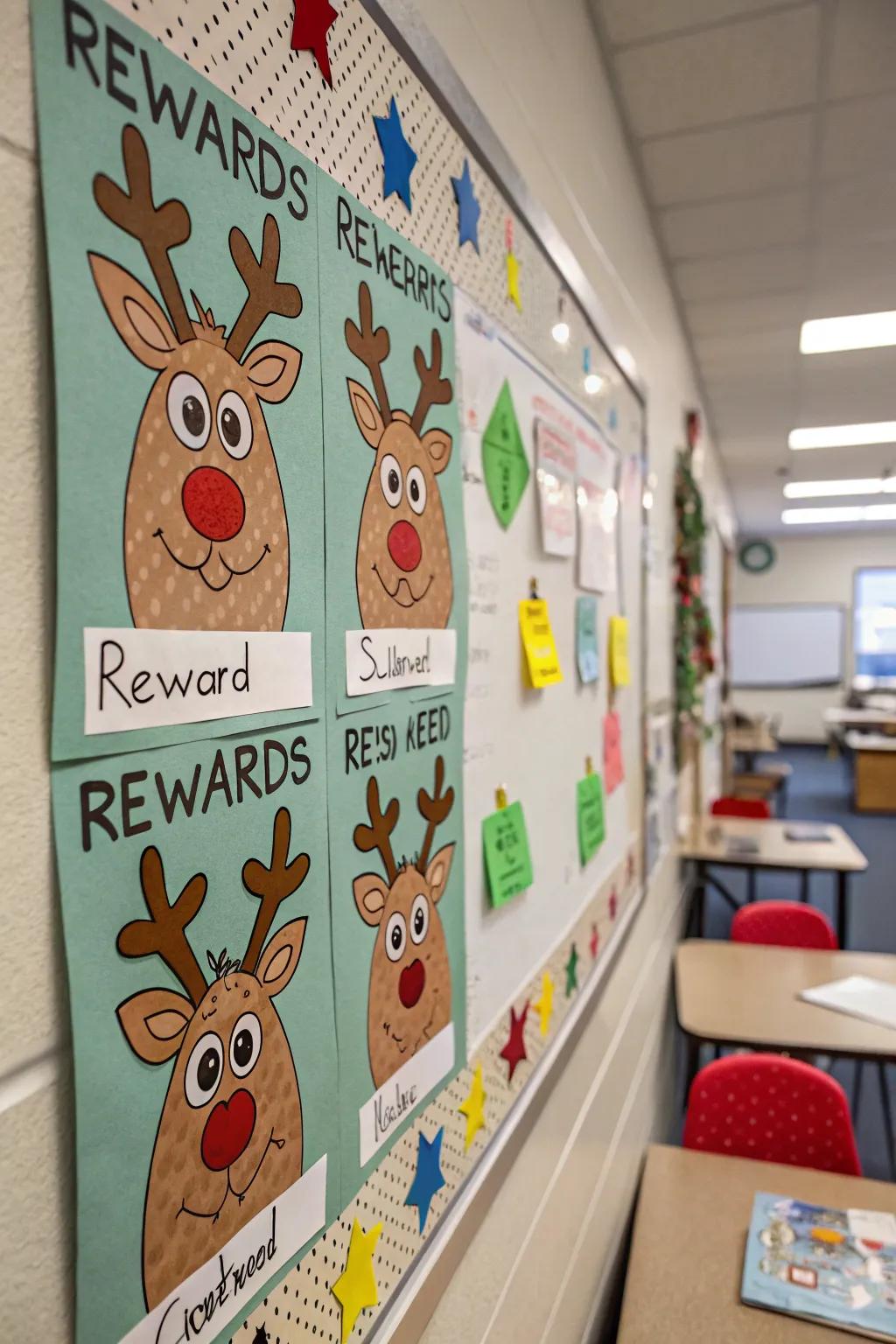 A deer incentive board inspires and decorates.