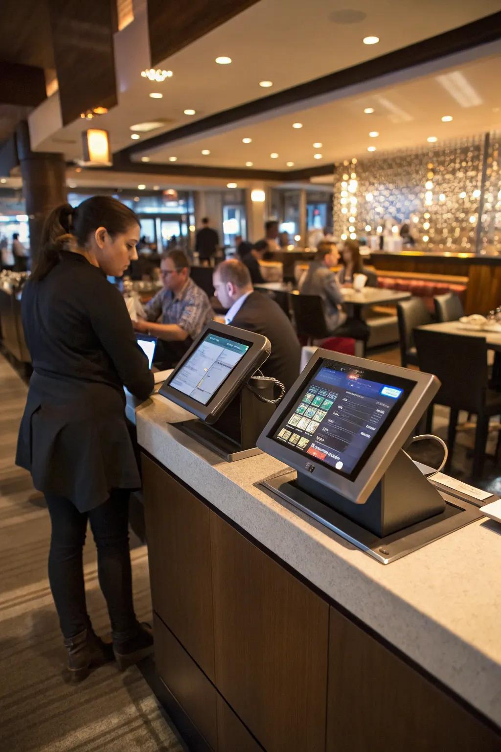 Technological integration retains your greeting counter effective and up-to-date.