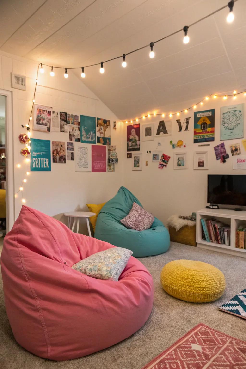 A relaxing spot delivers a cozy location for leisure or socializing.