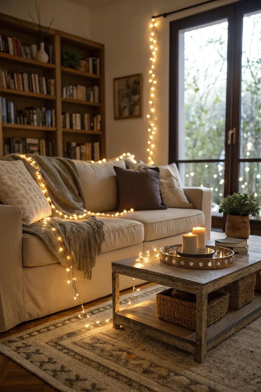 Turn your furniture into statement pieces with ribbon lighting.