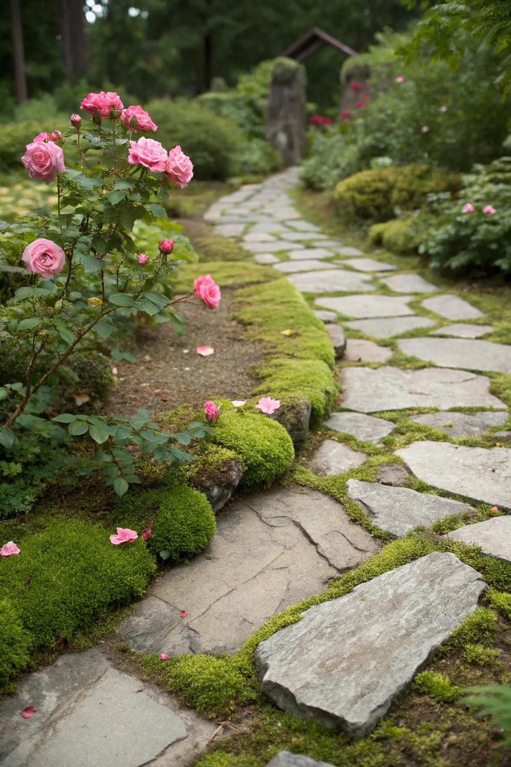 Integrate nature into your pathways by planting sun jewels.