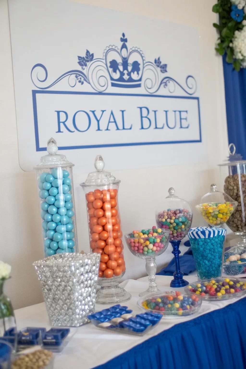 Creative signage enhancing the treat arrangement experience.