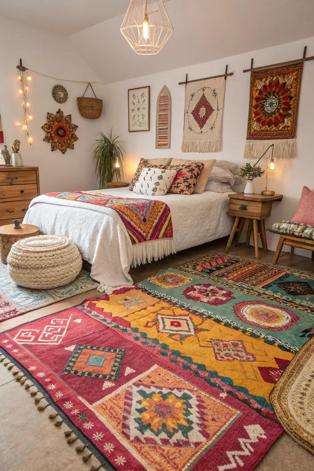 Rugs that integrate diverse styles impart vibrancy and individuality to your area.