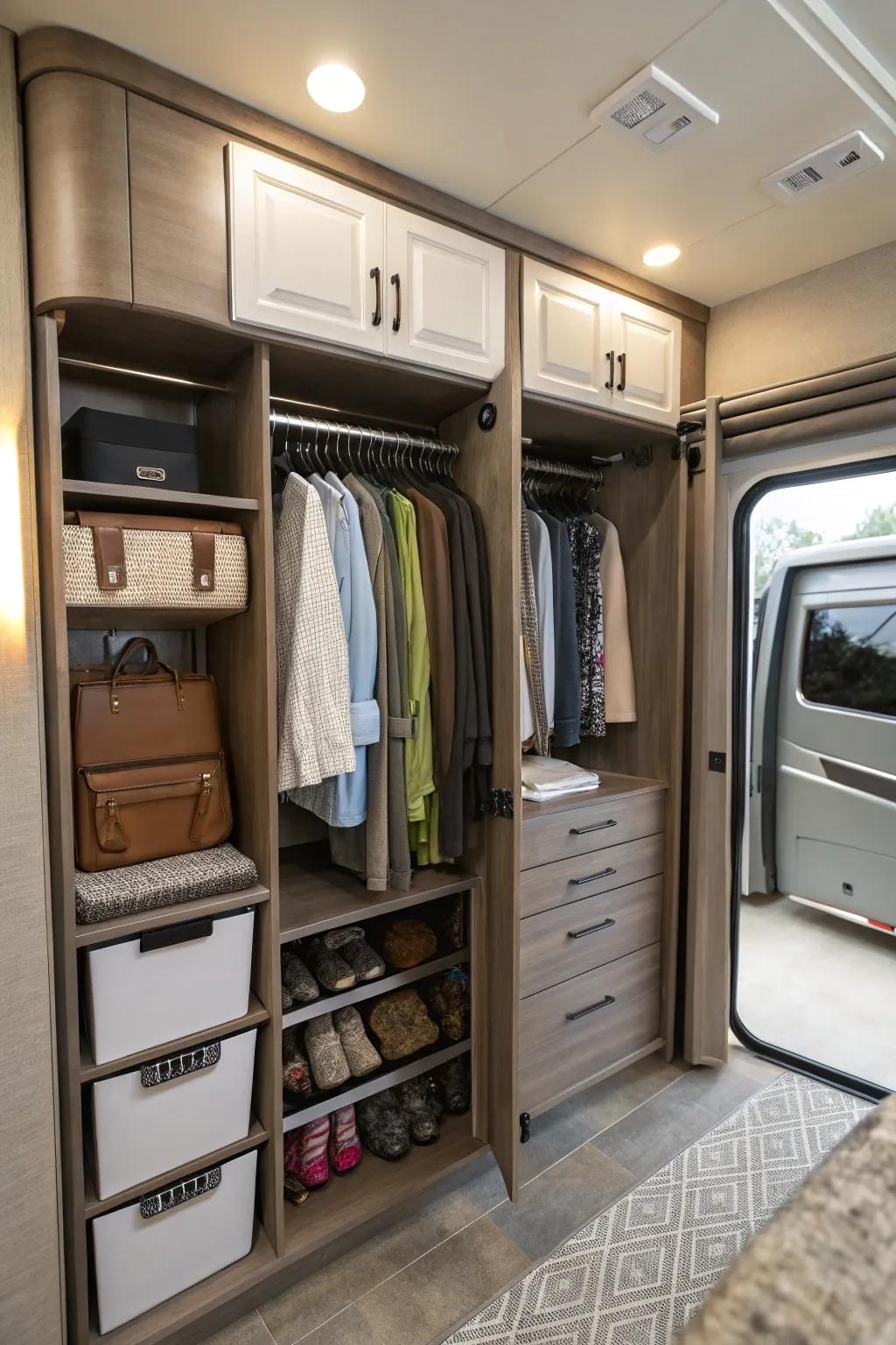 Expandable inserts offer customizable storage solutions.
