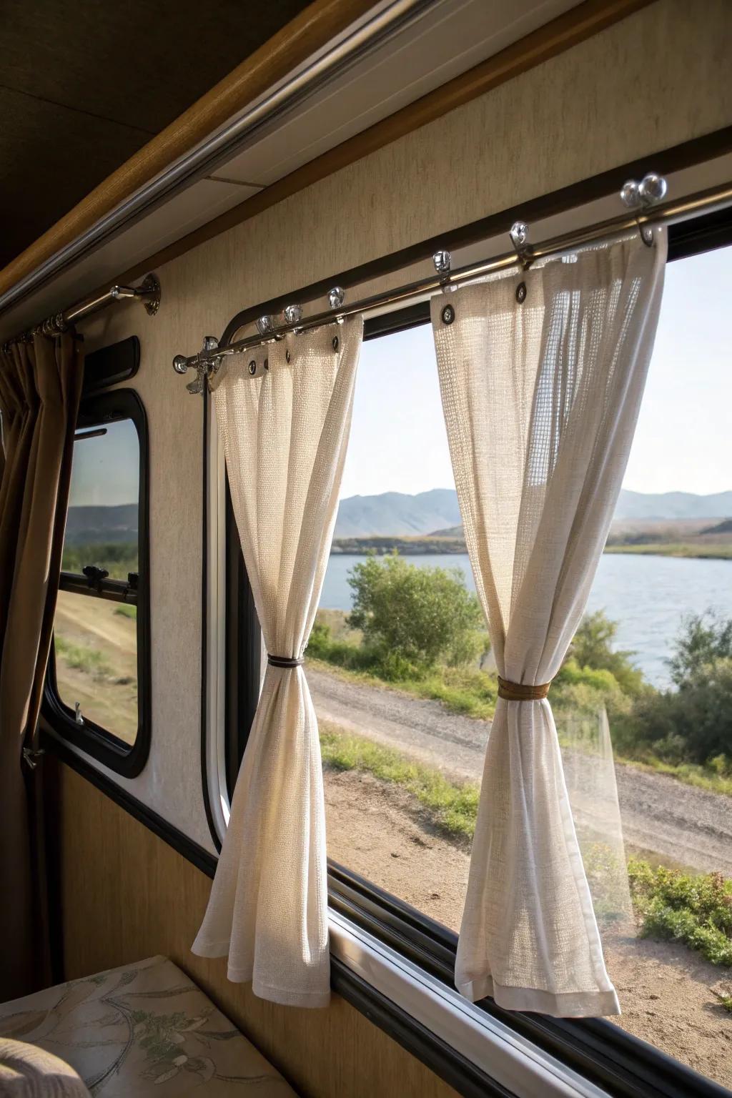 Adhesive clamps propose a trouble-free means to suspend window enhancements.