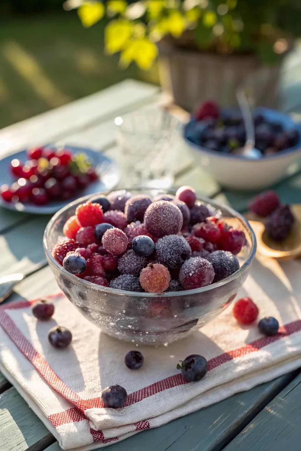 Chilled fruit selections that keep things cool and refreshing.