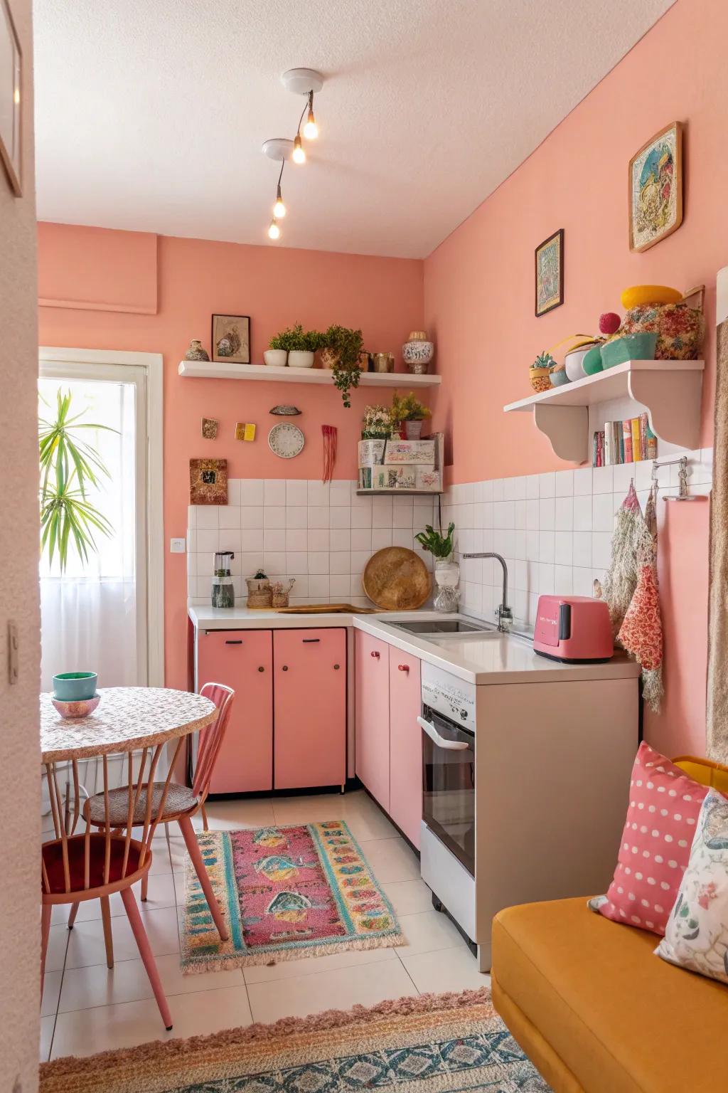 Sunset Rose infuses energy and joy into the kitchen.