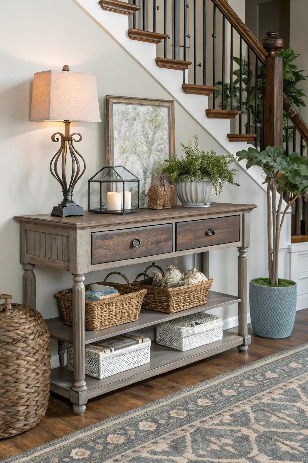 Practical furnishings proffer both style and pragmatic qualities in compact areas.