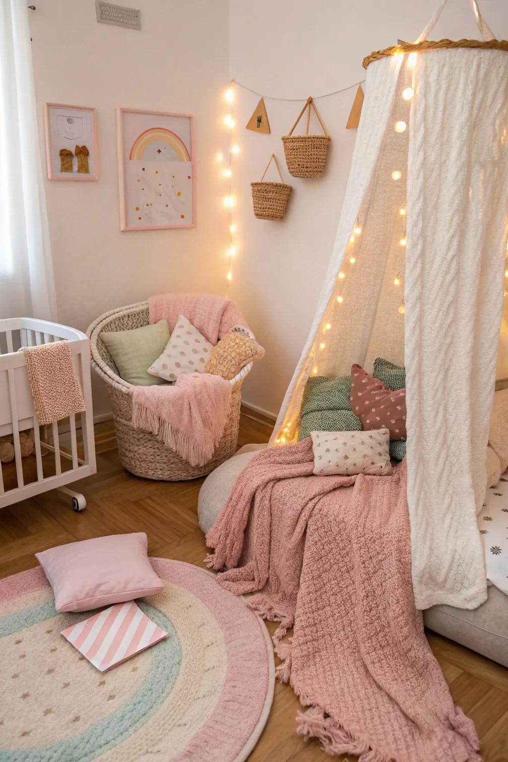 Textural variety incorporates warmth and coziness.