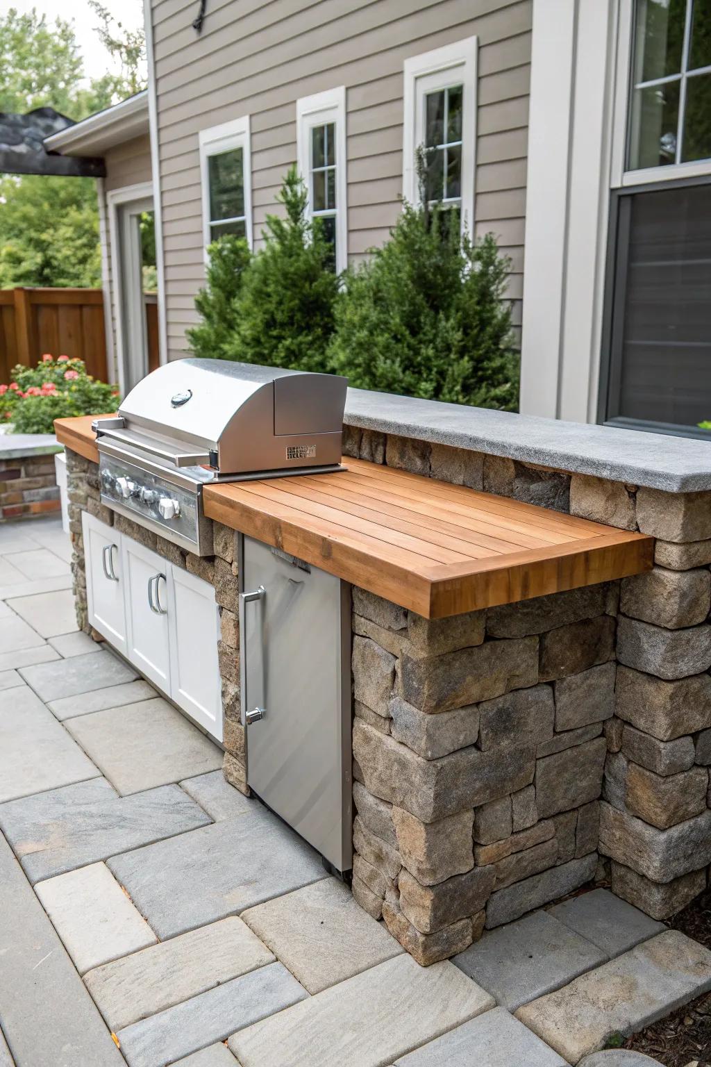 Natural items add warmth and texture.