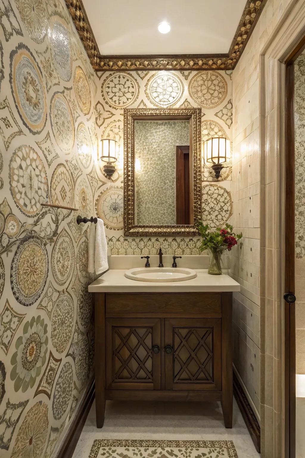 Decorative panels fashion cadence and progression.