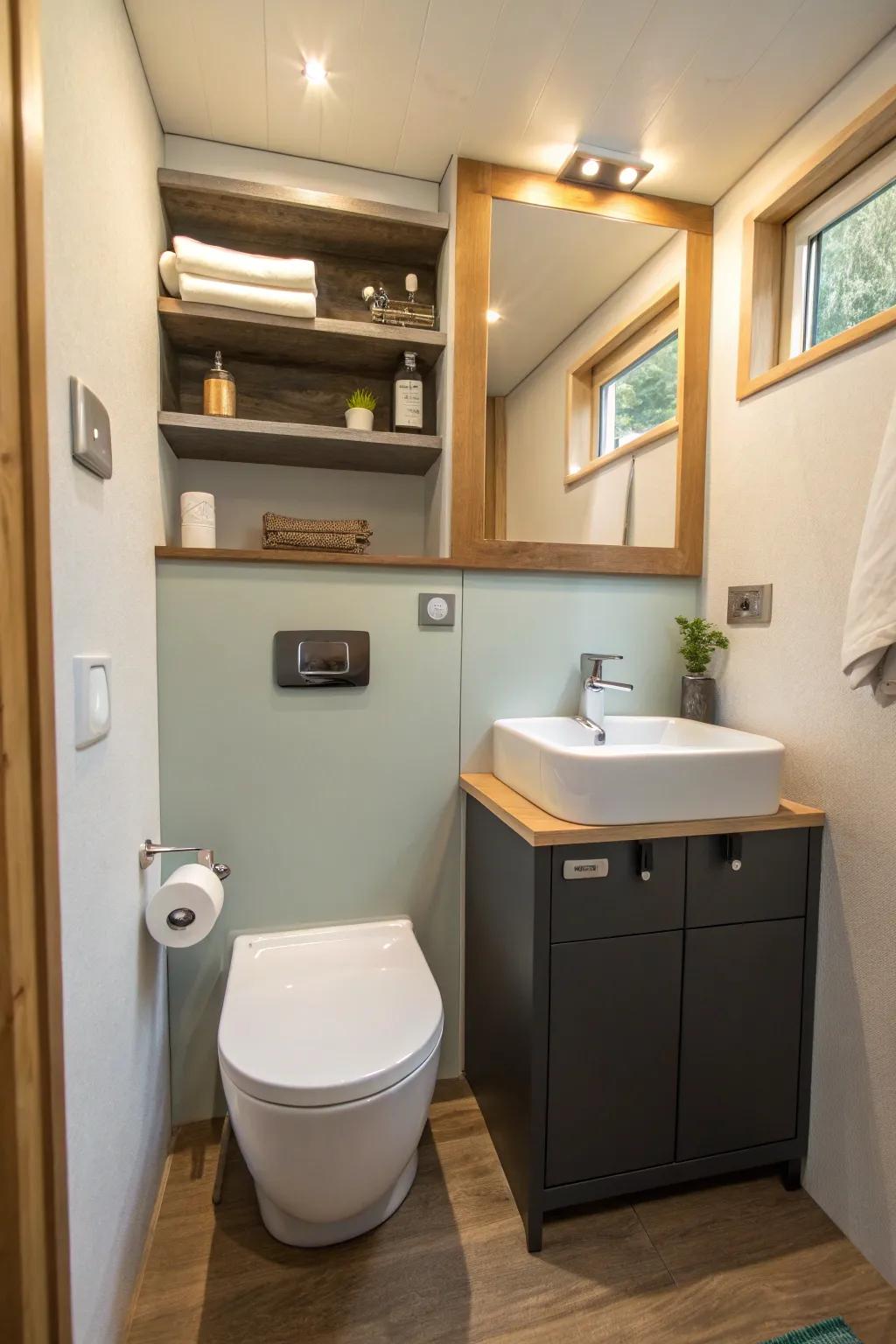 Multifunctional furniture maximizes utility and style.