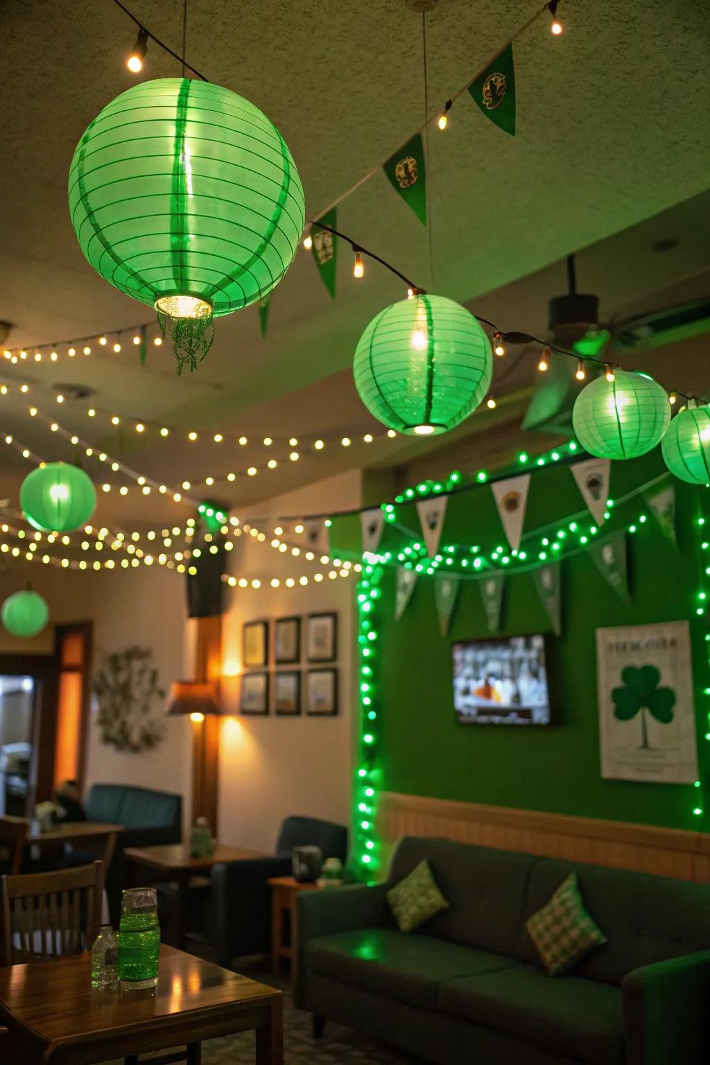 Set the mood with enchanting verdant illumination that transforms your space.