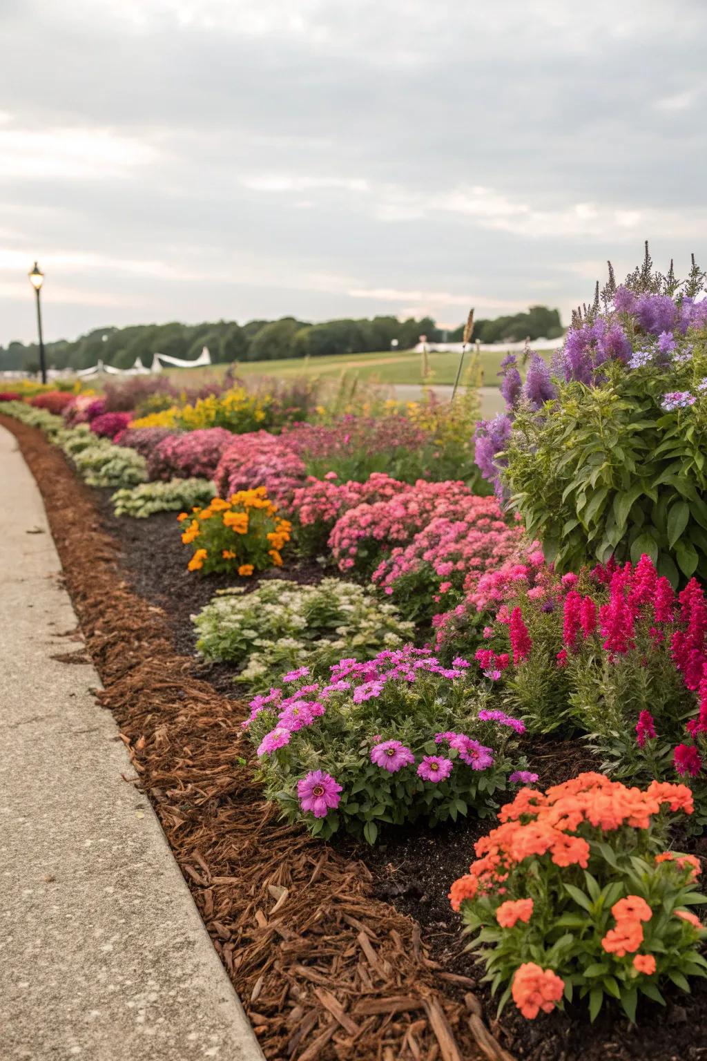 Accentuate your plants with delineated mulch edges.
