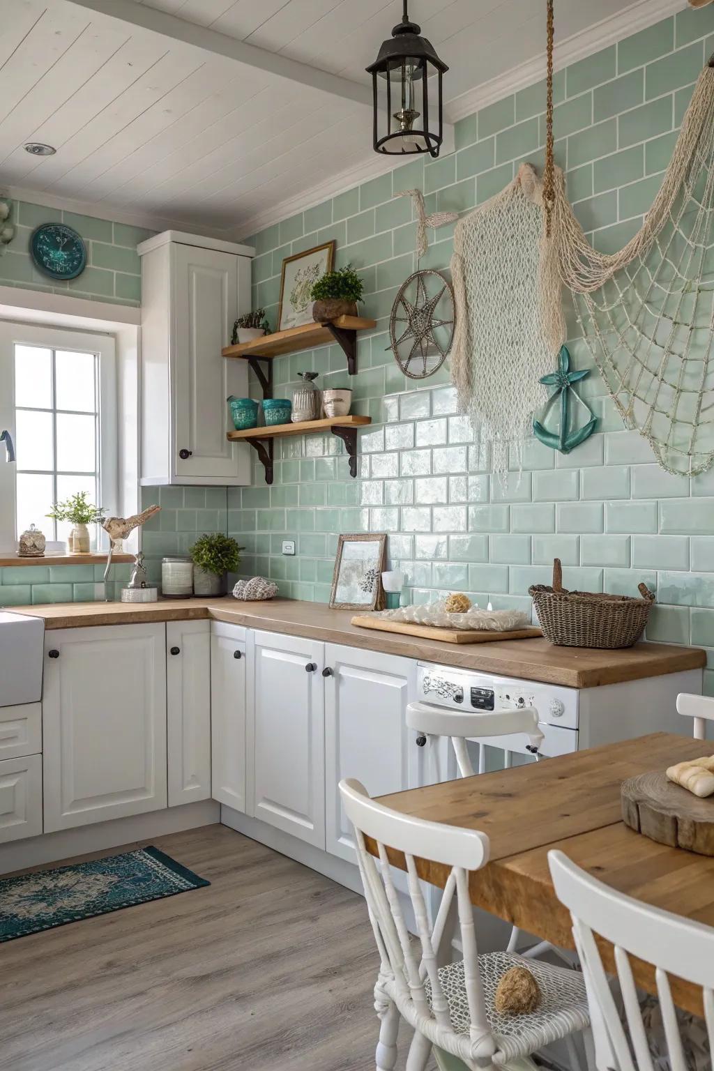 Breathe in tranquility with a coastal vibe.