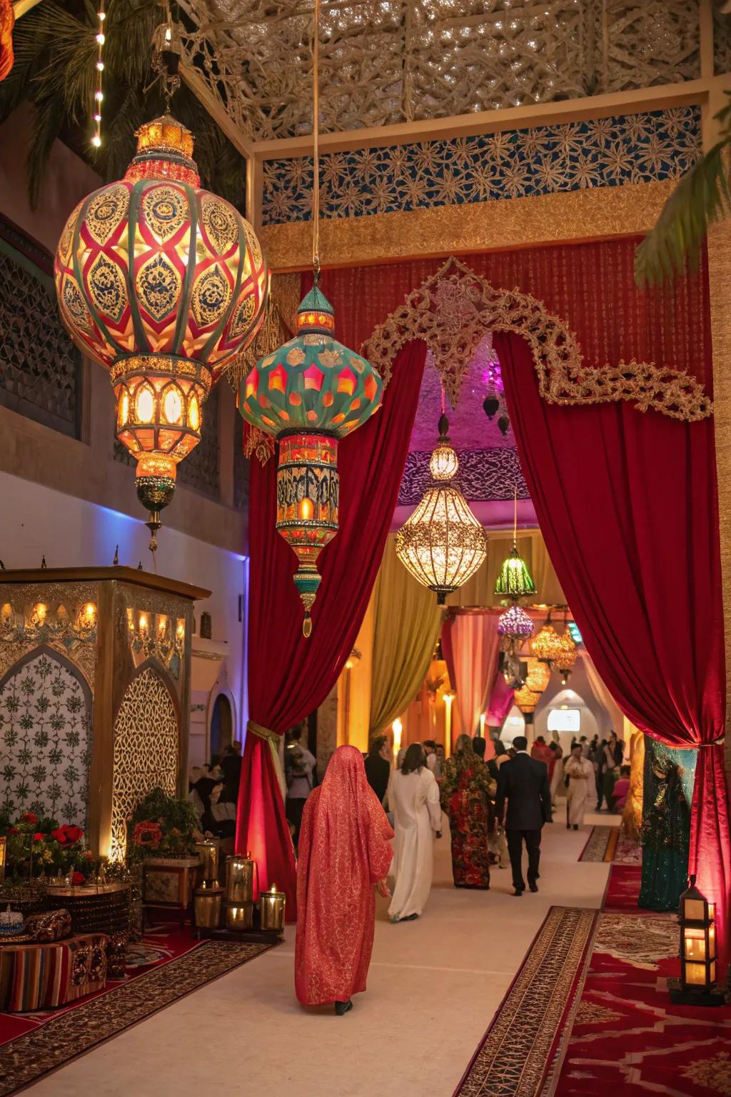 A mystical North African night that showcases exotic ornamentation.