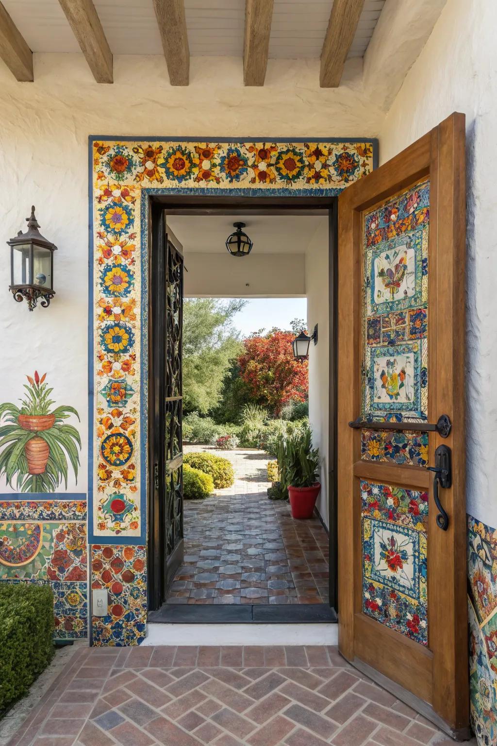Add charm to your home’s entrance with Andalusian ceramics.